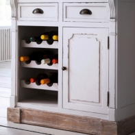 Vinotéka drevená Provence 84x81x40cm