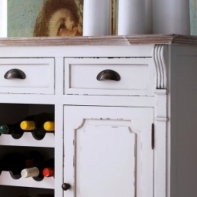 Vinotéka drevená Provence 84x81x40cm