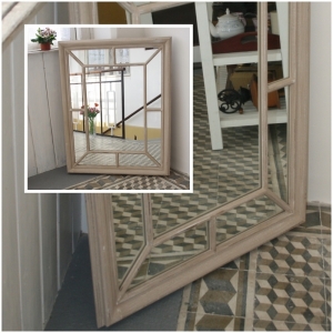 Vintage zrkadlo s patinou 80x100cm