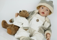 Vinylová bábika bábätko - chlapec 60cm