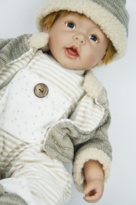 Vinylová bábika bábätko - chlapec 60cm