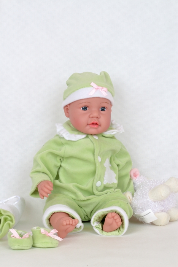 Vinylová bábika s dekou a ovečkou 40cm