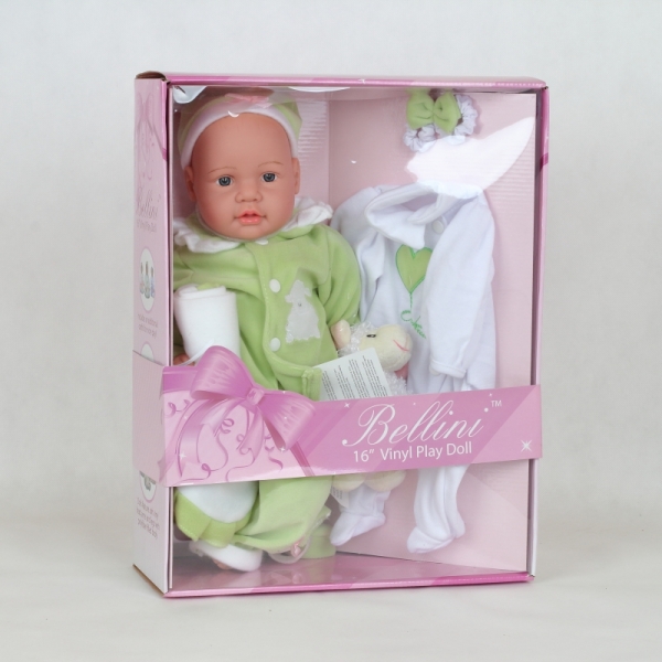 Vinylová bábika s dekou a ovečkou 40cm