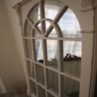 Vitrážové zrkadlo Provence 66,5x100x4 cm