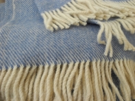 Vlnená prikrývka / deka modrá 135x200cm