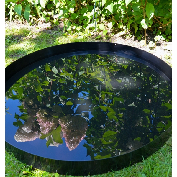 Vodné zrkadlo do trávnika 58cm čierne