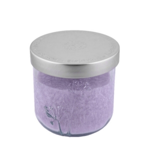 Vonná sviečka v pohári s púpavou - francúzska levandule