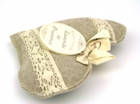 Vonné vrecúška - srdce plnené levanduľou 10x13cm