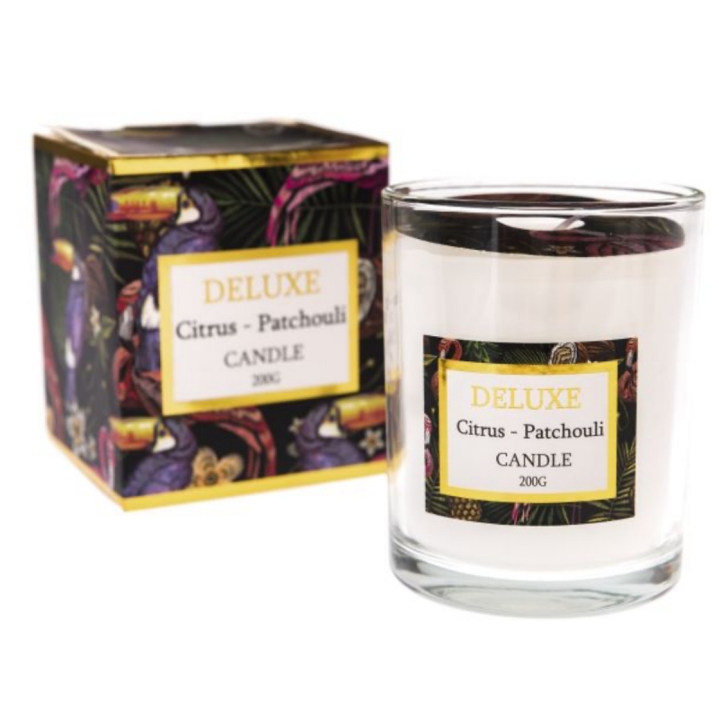 Vonné sviečky pačuli/citrus 200g