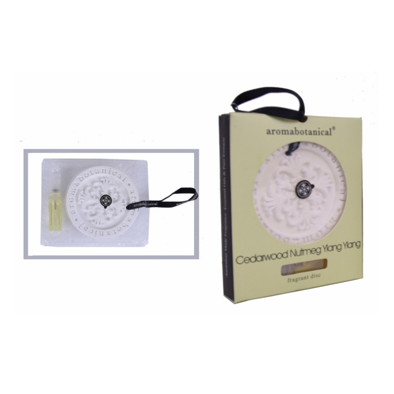 Vonný disk Aromabotanical cedrové dřevo / muškátový oříšek 10cm