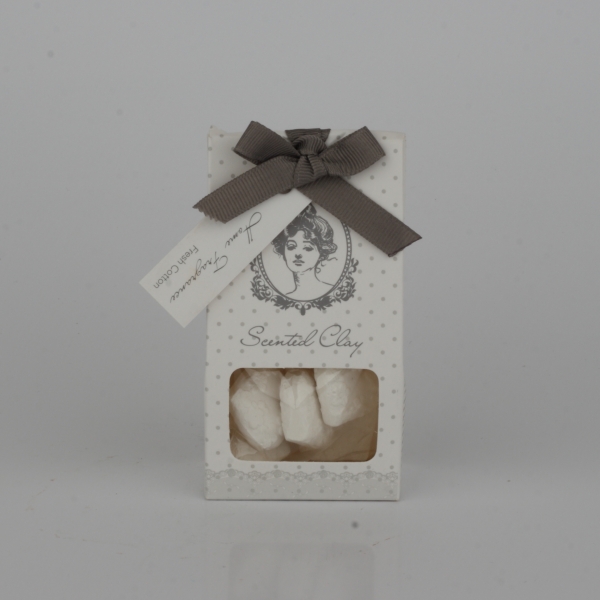 Vonný íl bavlna - srdiečka 5,5x10x3cm