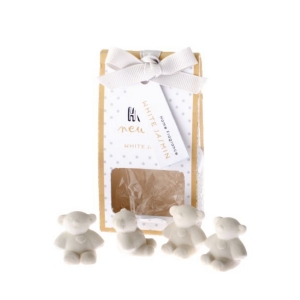 Vonný íl medvedíky - Biely jazmín 5,5 x 10 x 3,2 cm