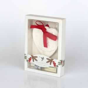 Vonný íl škorica / jablko v darčekovej krabičke