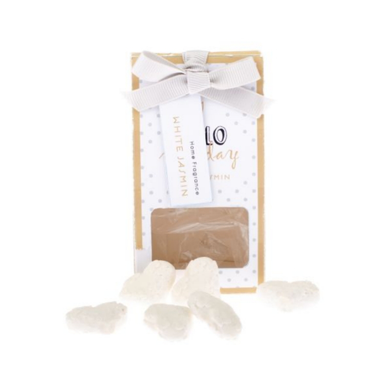 Vonný íl srdiečka - Biely jazmín 5,5 x 10 x 3,2 cm