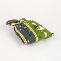 Vonné vrecúško s motívom husi zeleno-modré