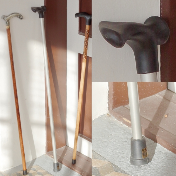 Vychádzková palice s ergonomickou rukoväťou - funkčná 95cm