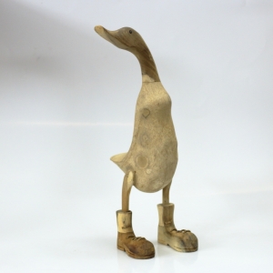 Vyrezávaná drevená socha kačky 47cm