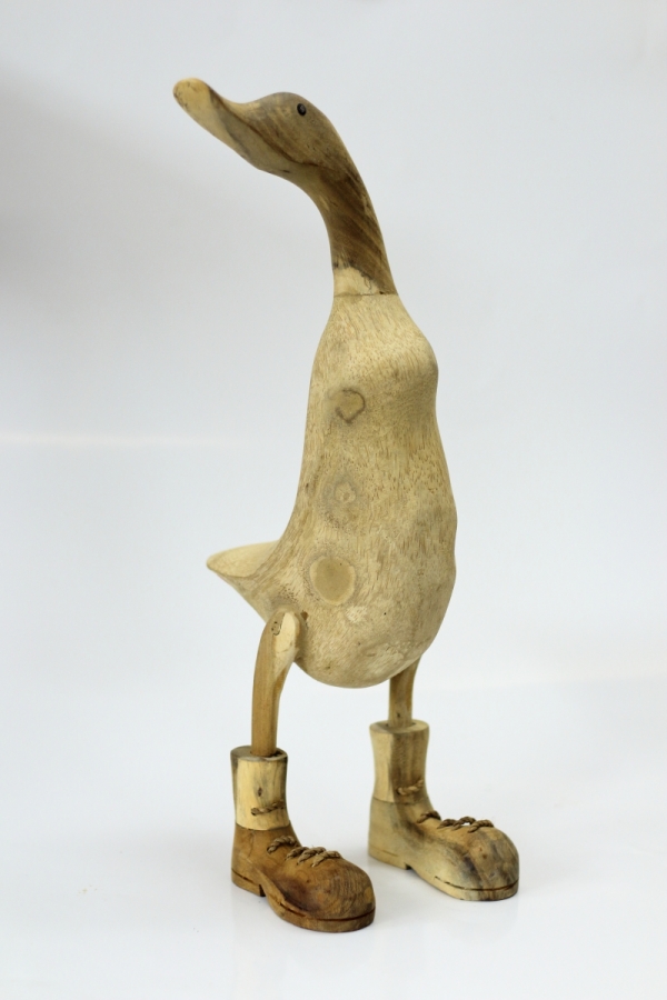 Vyrezávaná drevená socha kačky 47cm