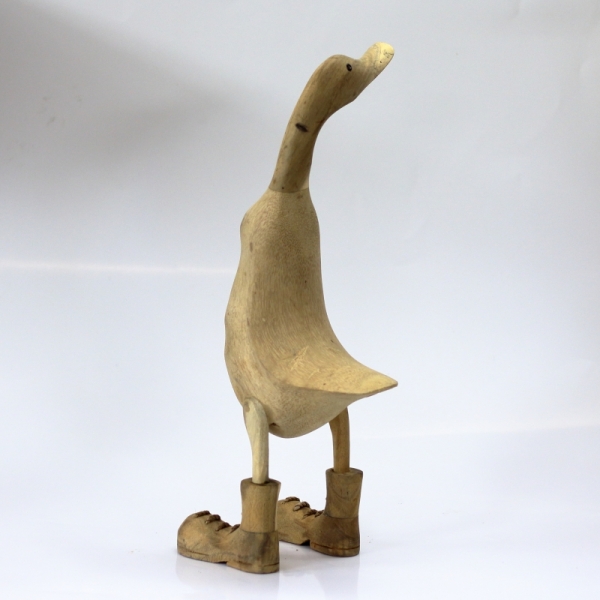 Vyrezávaná drevená socha kačky 47cm