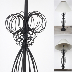 Vysoká lampa s kovovým podstavcom 75cm