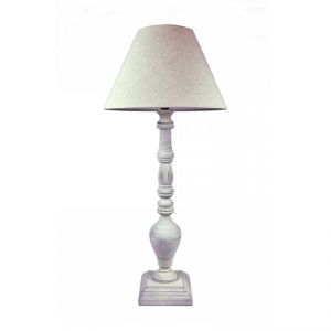 Vysoká stolová lampa biela 92cm