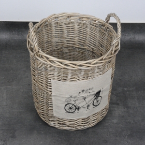 Vysoký prútený kôš dvojbicykel 42cm