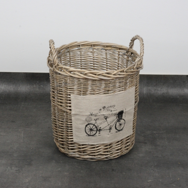 Vysoký prútený kôš dvojbicykel 42cm