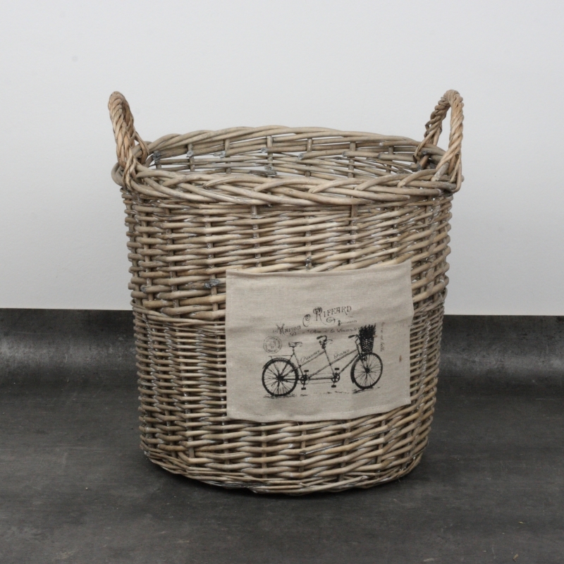 Vysoký prútený kôš dvojbicykel 48cm