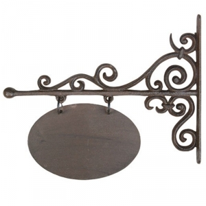 Vývesný štít liatina ovál 32x26cm