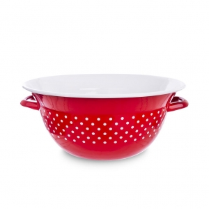 Šalátová misa červená s ušami 26cm