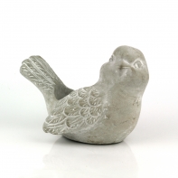 Záhradný cementový kvetináč vtáčik 20x14x14cm