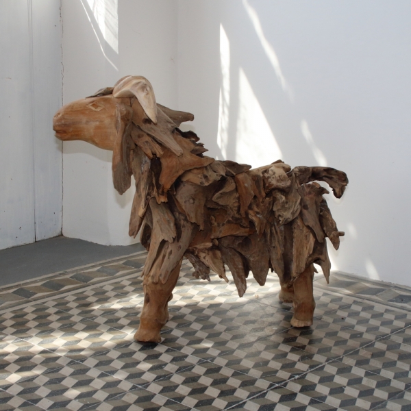 Záhradná dekorácia baran 62cm