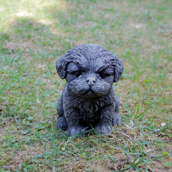 Záhradná dekorácia betónová soška pes 18cm 