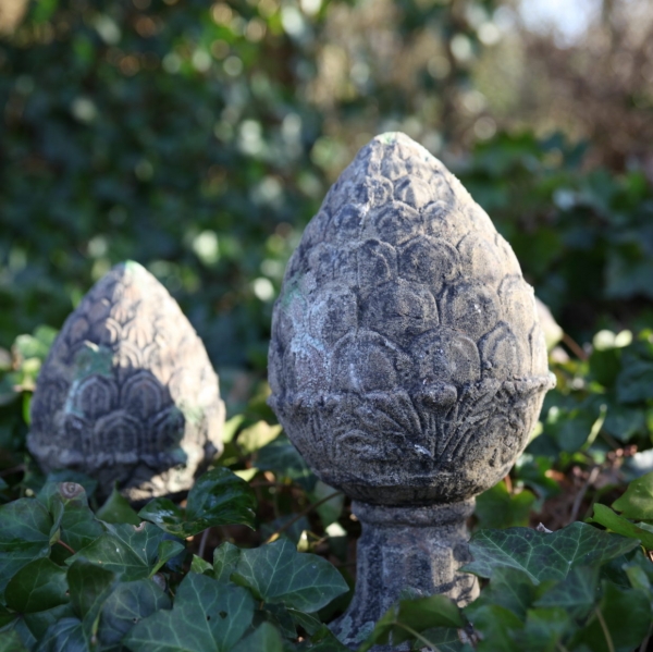 Záhradná dekorácia borovicová šiška veľká 18 x 18 x 36,8 cm terakota