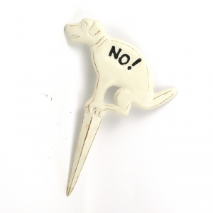 Záhradné dekorácie do trávnika pes biely 35x25cm