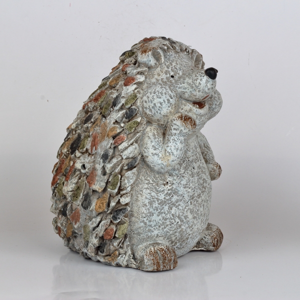 Záhradné dekorácie ježko s kamienkami