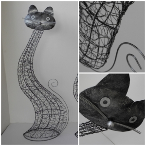 Záhradné dekorácie mačka 100cm