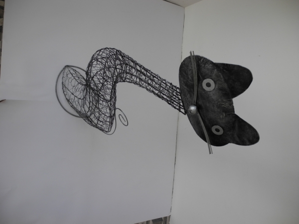 Záhradné dekorácie mačka 100cm