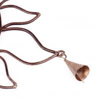 Zahradní dekorace kovové slunce se zvonky velké 50cm