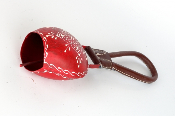 Záhradné dekorácie kravský zvon červený 25 / 10cm