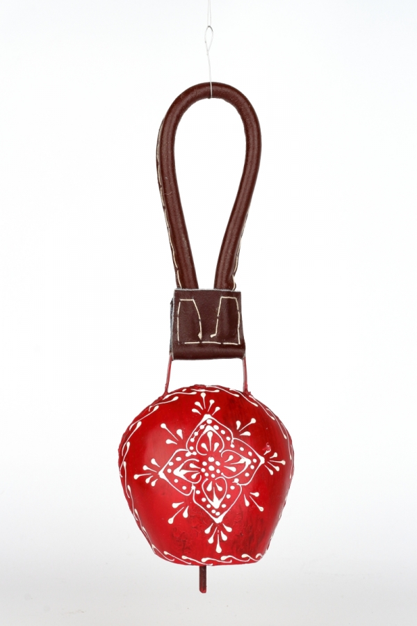 Záhradné dekorácie kravský zvon červený 25 / 10cm