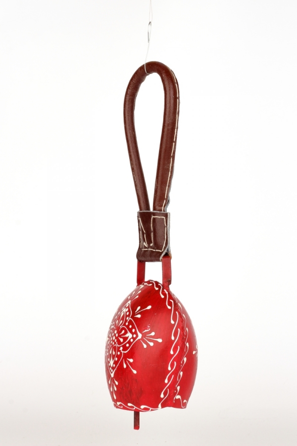 Záhradné dekorácie kravský zvon červený 25 / 10cm