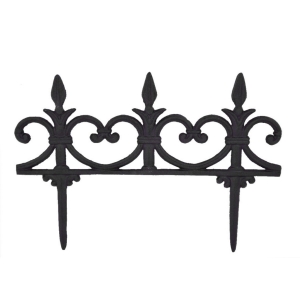 Záhradná dekorácia liatinový plôtik 36,6x25x0,8cm