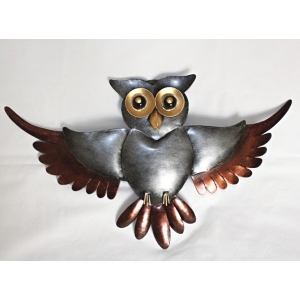 Záhradné dekorácie na stenu sova 30cm