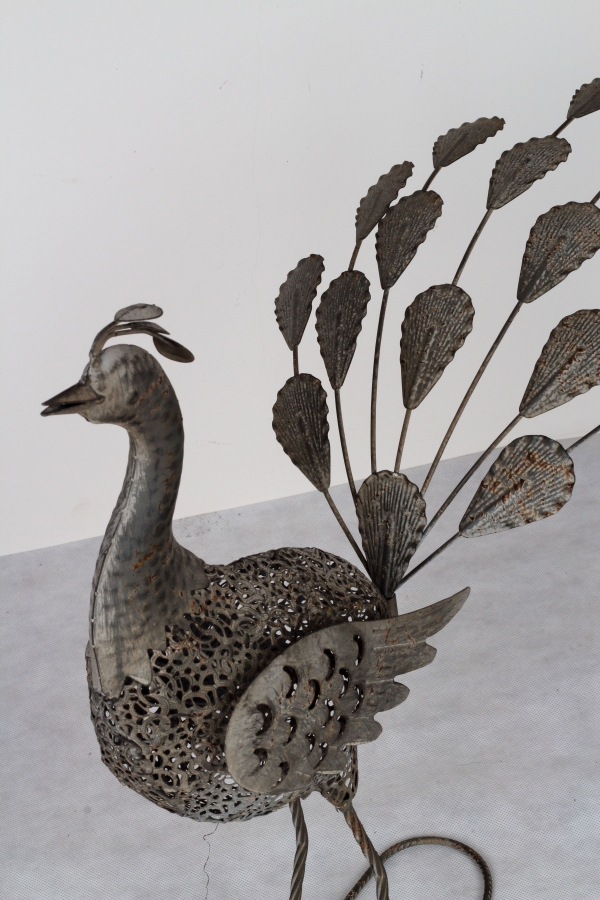 Záhradné dekorácie páv 58,5x30x55cm