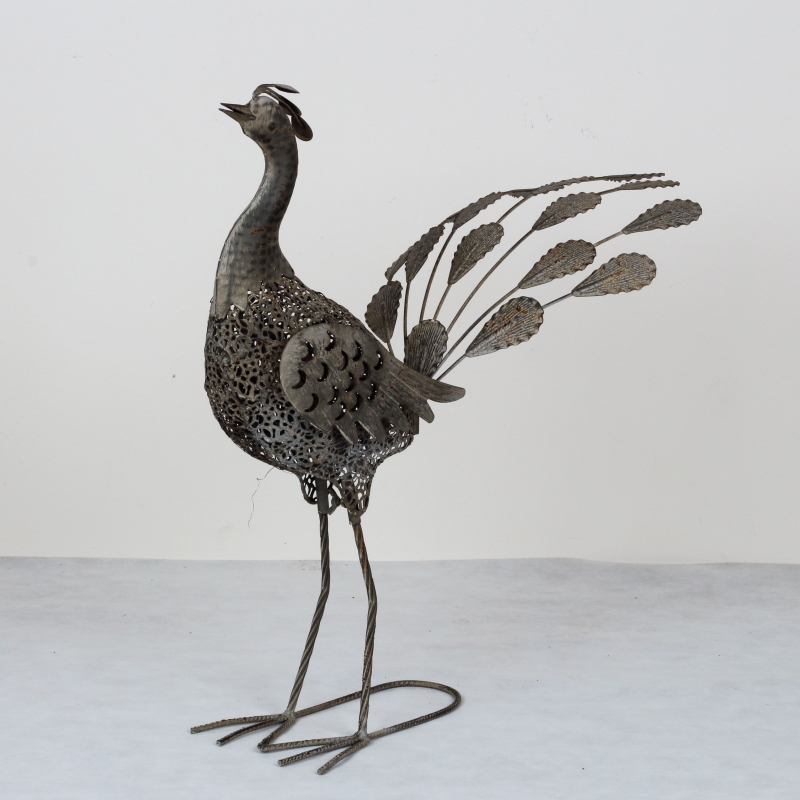 Záhradné dekorácie páv 58,5x30x55cm