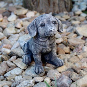 Záhradná dekorácia pes 8,5x15,5x14cm