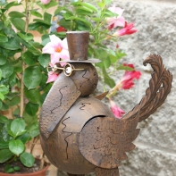 Záhradná dekorácia vták 56cm