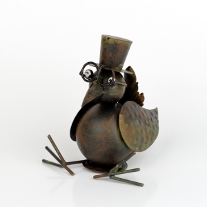 Záhradné dekorácie vták malý sediaci 16cm