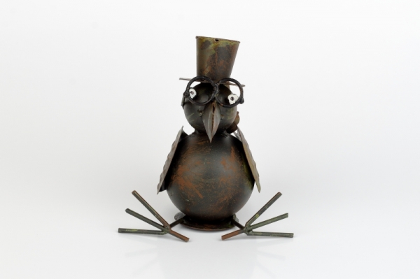 Záhradné dekorácie vták malý sediaci 16cm